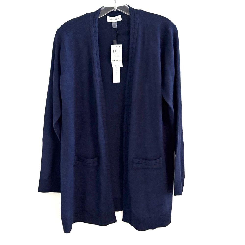 Melissa Paige Size‎ PXL Deep Blue Cardigan Sweater